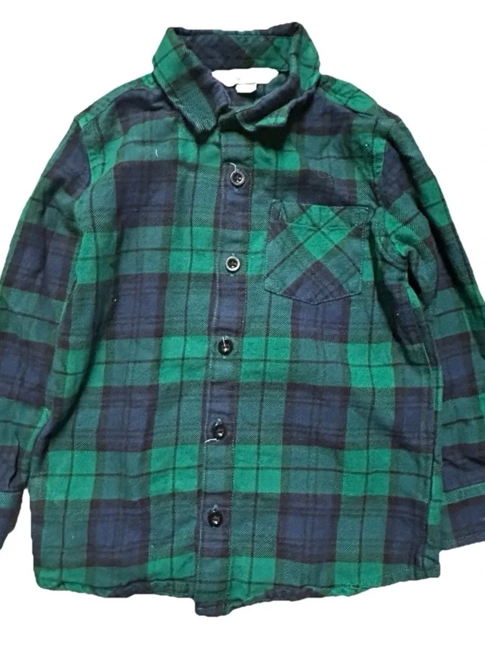 Toddler Boy Button Down Shirts Rugged Butts Flannel Dinosaurs Size 4T